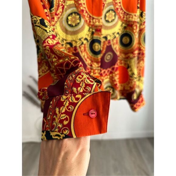 Color FX 100% Silk Blouse Medium - Picture 5 of 5